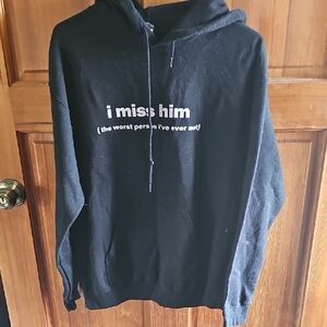 Black Graphic Hoodie